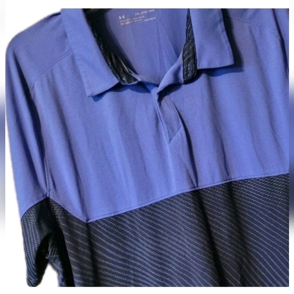 Under Armour Men's Shirt 2XL Heat Gear Golf Polo Athletic Loose Fit Performance